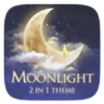 moonlight golauncher ex weather 2in1 android application logo